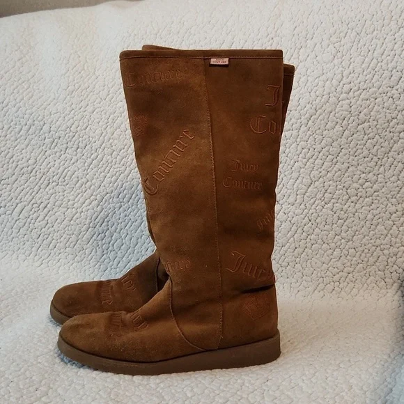 Juicy Couture genuine leather embroidered logo sherpa lined rubber sole t… - Picture 5 of 13